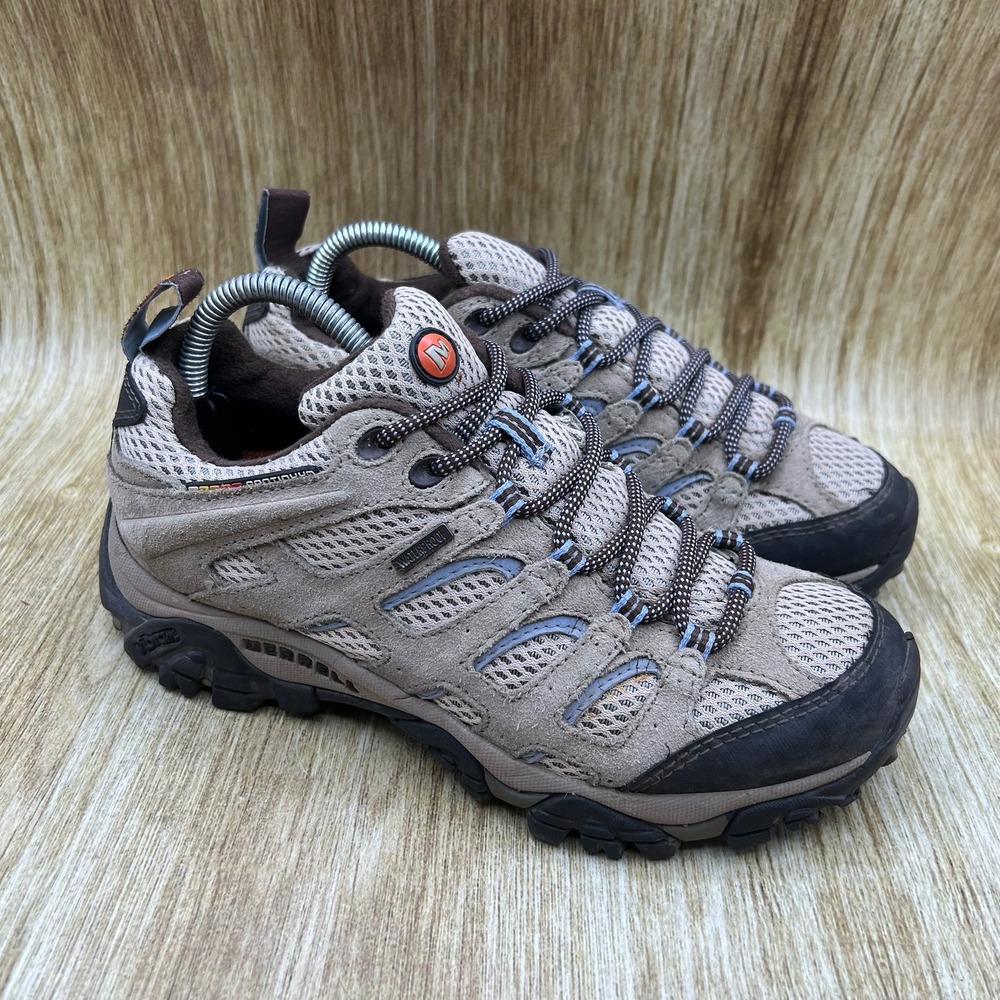 Merrell Moab Hiking Shoes Women's Size 6 Dusty Olive Waterproof Suede J88796